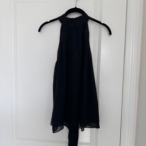 NWT - Express Elegant Black Halter Top - Size M